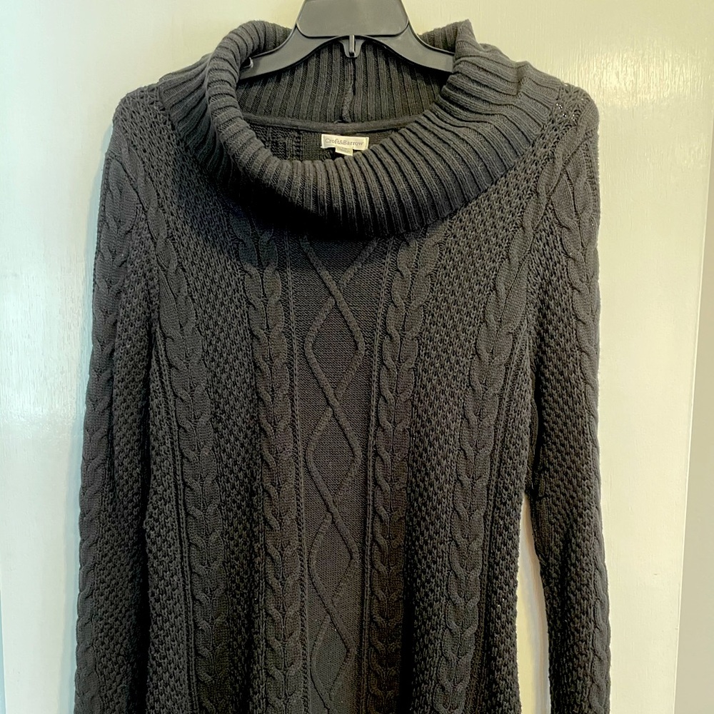 Black scoop neck sweater